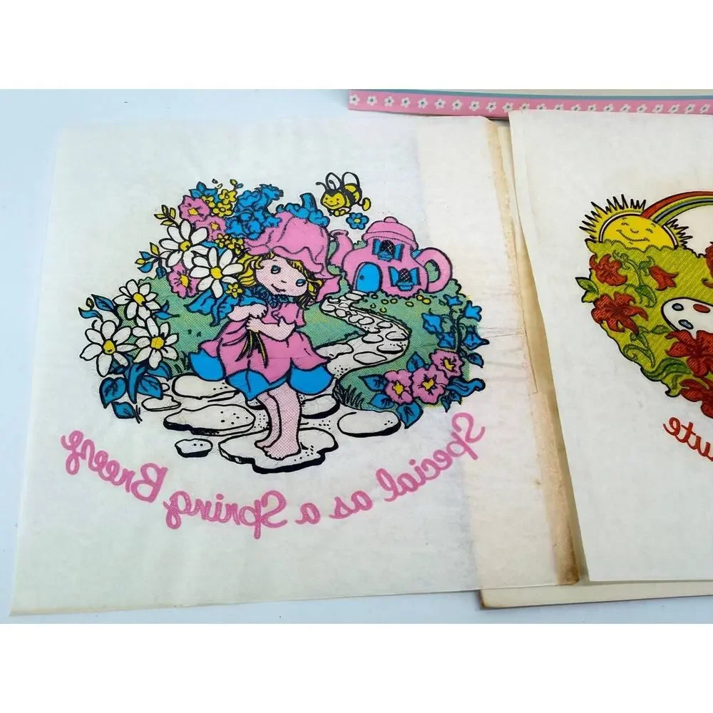 Vintage 1983 Avon Little Blossom & Friends Iron-On Transfers Set Of 3 NOS
